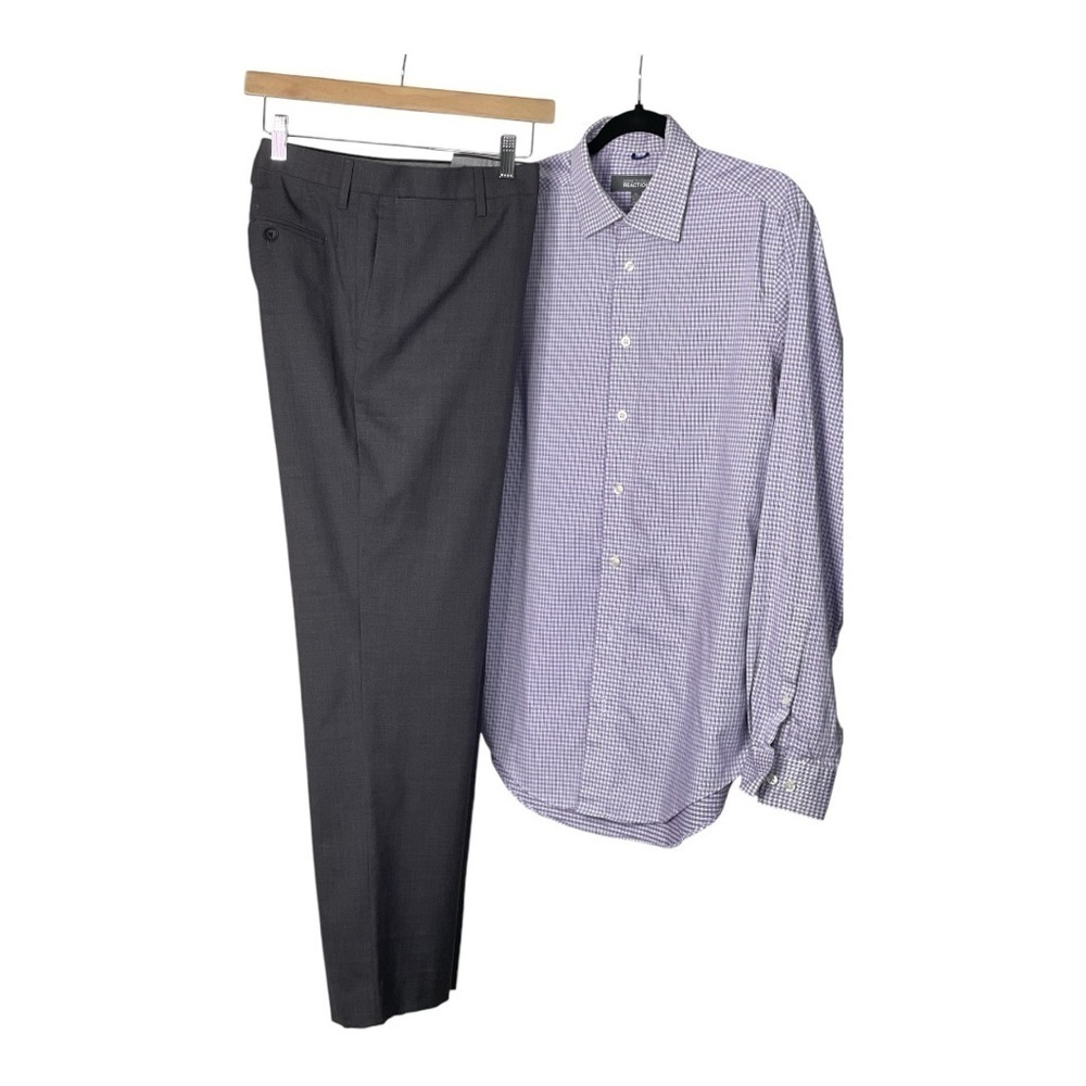 - Banana Republic Wool Gray classic Fit Dress Pants 32/30